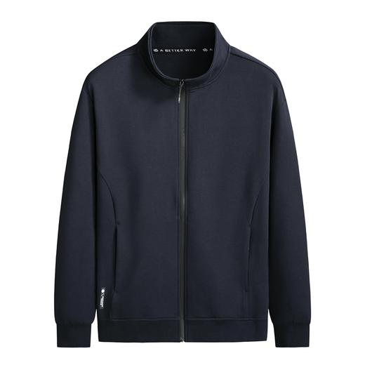 【新款DK】大依优型大码男装立领夹克加肥加大休闲夹克胖子宽松弹力运动外套上衣 商品图4