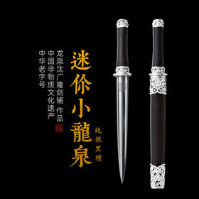 迷你小龙泉 龙泉短剑礼品短剑收藏剑沈广隆剑铺龙泉沈广隆宝剑 sgl-7006 未开刃