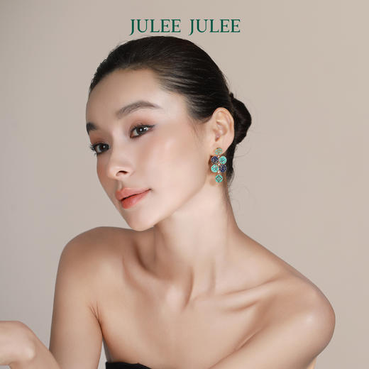 【奇遇】JULEEJULEE茱俪  18K黄金青金石绿松石套链手链耳钉撒马尔罕套装 商品图6