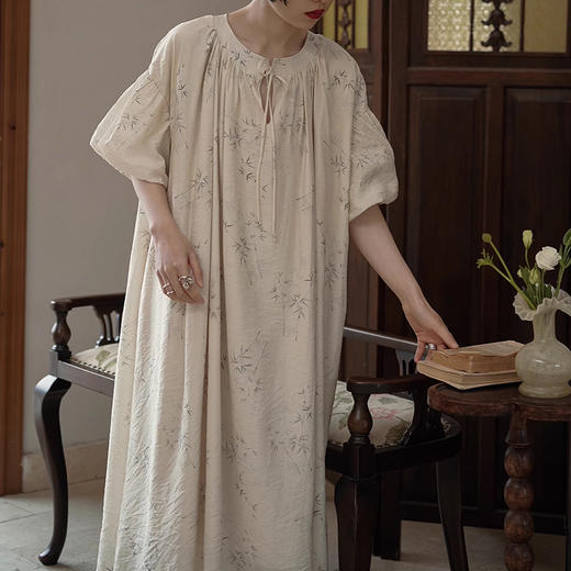 裁缝学苑AS323新中式国风复古圆领系带裙子连衣裙纸样女装服装打板 商品图4