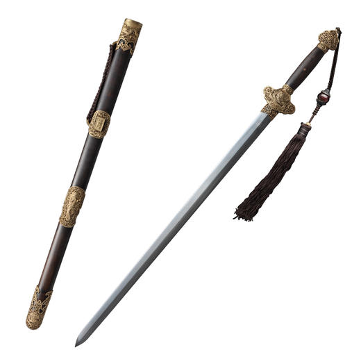 新龙天剑 沈广隆剑铺龙泉沈广隆宝剑镇宅宝剑龙泉沈广隆剑传统剑 sgl-3095未开刃 商品图5