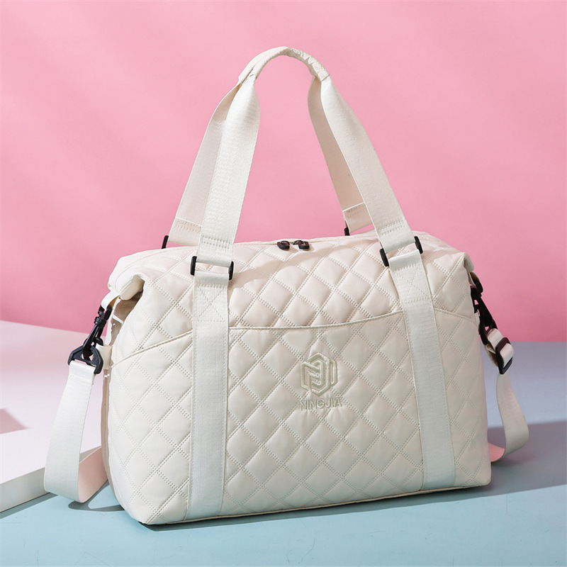 【菱格旅游行李包】韩版斜跨健身包 轻便高级感大容量旅行收纳包 出游必备