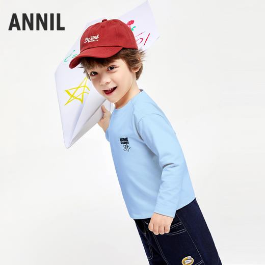 男童萌趣印花打底衫新款安奈儿童装实体店同款XB431708 商品图1