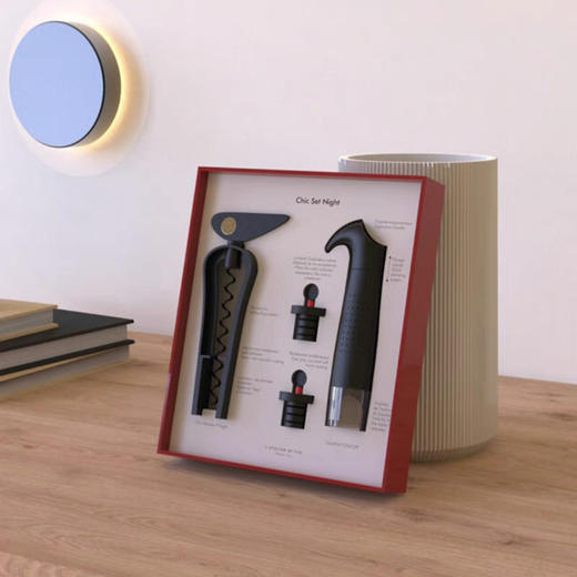 法国L'Atelier du Vin时尚红酒开瓶器套装真空抽密封酒塞红酒瓶塞 商品图2