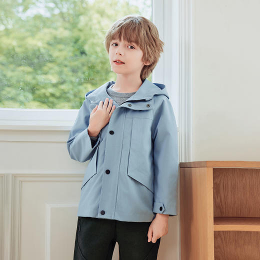 【防水防油】mettekids男童外套2024秋新款风衣时尚百搭儿童外套 商品图3