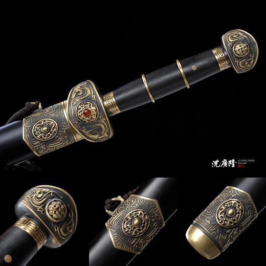 泰合剑 八面刃 沈广隆汉剑 龙泉花纹钢汉剑 高端收藏汉剑 sgl-3132未开刃 商品图4