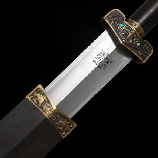 无尘汉剑 龙泉沈广隆一体宝剑  收藏传统宝剑 非遗宝剑 未开刃 商品图3