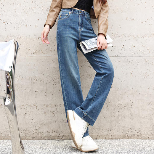 【内购不退换】【蓝S1】臣禾【窄版】直筒四面弹牛仔裤JZ243060458 商品图1