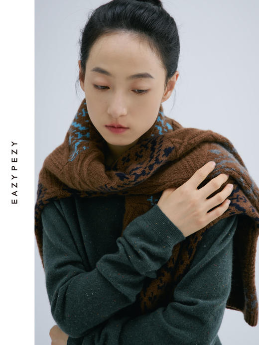 EAZYPEZY 2024AW 赫敏合身圆领羊绒衫 商品图3