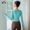 2024爱睱步秋冬新品瑜伽运动时尚V领普拉提上衣A24340MALK 商品缩略图10