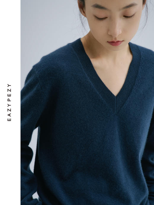24AW 吉赛尔经典V领羊绒衫 商品图2