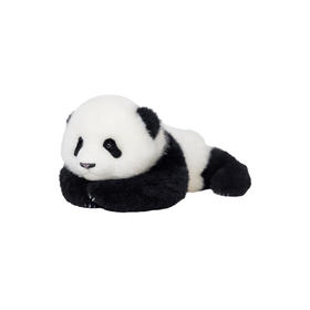 熊猫熊猫工厂 仿真熊猫玩偶 3月龄 萌兰 熊猫基地玩偶爬抱姿公仔羊皮毛绒玩具