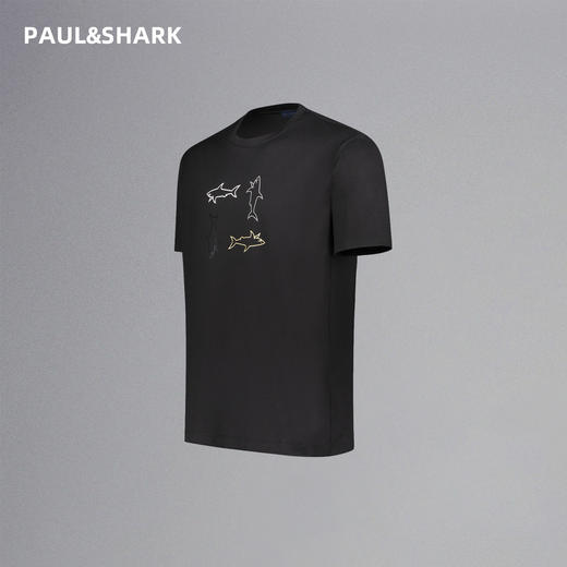 【1F】PAUL&SHARK 男款短袖圆领T恤 商品图1