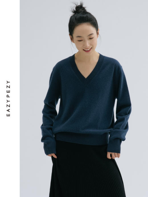 24AW 吉赛尔经典V领羊绒衫 商品图3