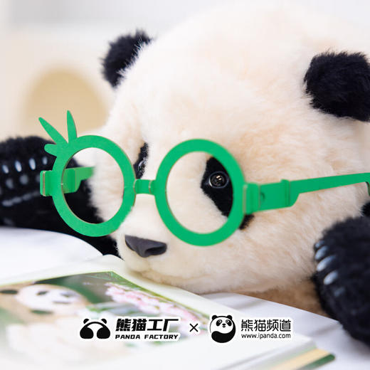 熊猫工厂 仿真熊猫玩偶 6月龄 福宝 仿真大熊猫玩偶送女友七夕情人节礼物毛绒玩具 商品图3