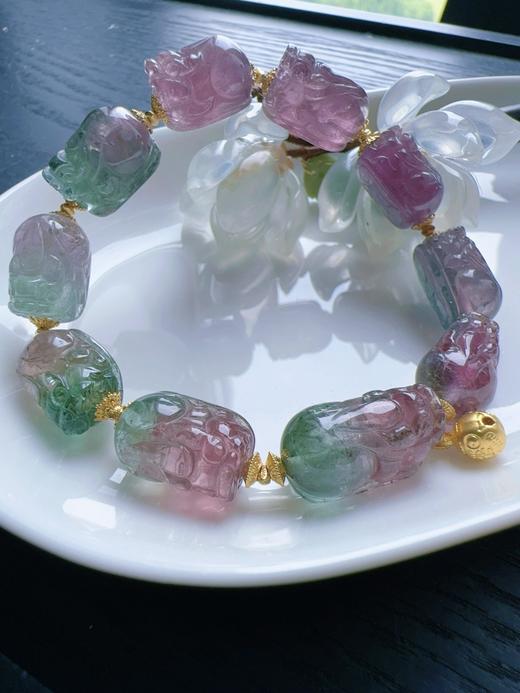 33.52g 雕刻碧玺手链 商品图2