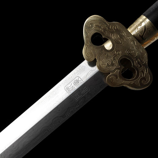 白铜玄纹单剑 沈广隆剑铺 龙泉剑传统剑礼品剑装饰收藏剑 sgl-3130未开刃 商品图4