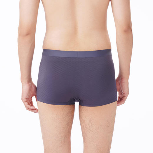 都市丽人都市锋尚内裤铂金舒适平角裤60S莫代尔提花男士内裤FKTHC7 商品图3