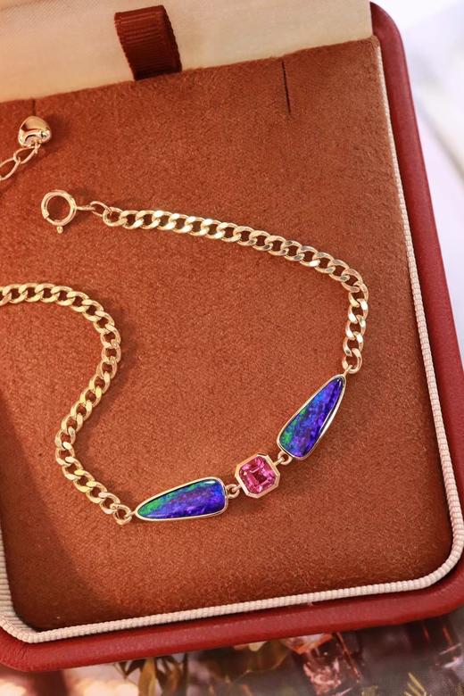 3.05ct 欧泊碧玺手链 商品图5