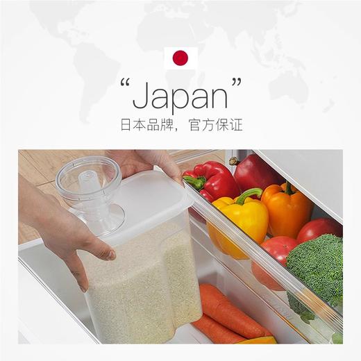 日本Inomata厨房米桶家用密封防潮储米箱五谷杂粮储存收纳盒 商品图2