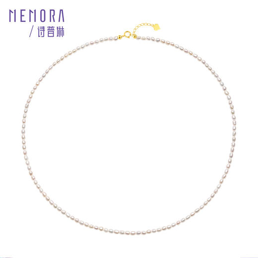 18k金珍珠项链 精致小米珠项链，叠戴搭配神器送女友礼物MEMORA诗普琳ZNE01201（线上专供） 商品图7