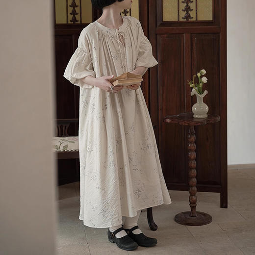 裁缝学苑AS323新中式国风复古圆领系带裙子连衣裙纸样女装服装打板 商品图5