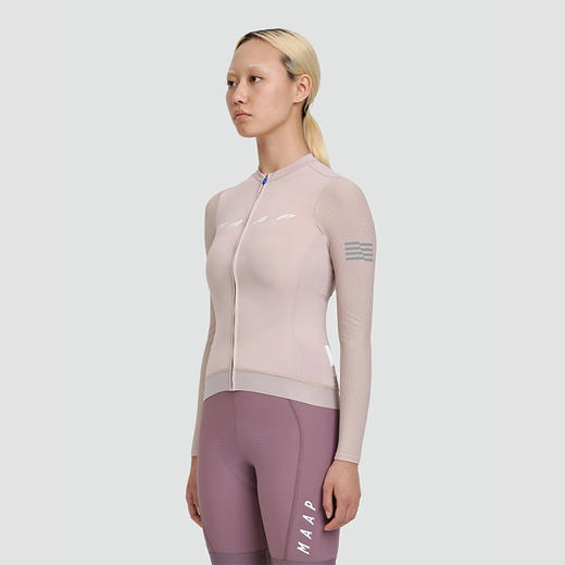 MAAP Women's Evade Pro Base LS Jersey 灰粉 女士长袖骑行服 商品图0