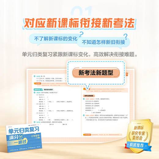 单元归类复习 语文&数学 1-6年级上册 单元知识高效学习 商品图1
