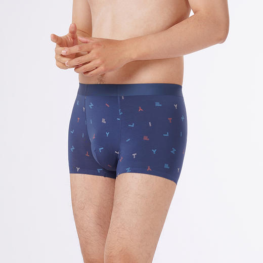 都市丽人都市锋尚内裤日常休闲平角裤60S莫代尔男士内裤FKTHC6 商品图2