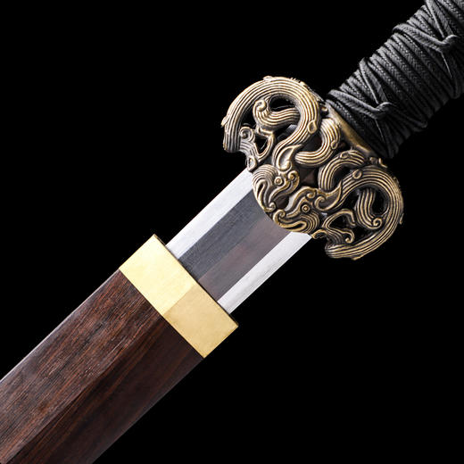 櫑具剑  汉唐宝剑  花纹钢 龙泉沈广隆宝剑  传统宝剑  未开刃 商品图5