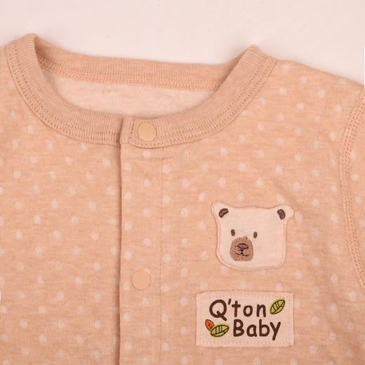 棉果果秋季新品春秋季男童女童彩棉爬服哈衣对开连体衣M301722199411 商品图2