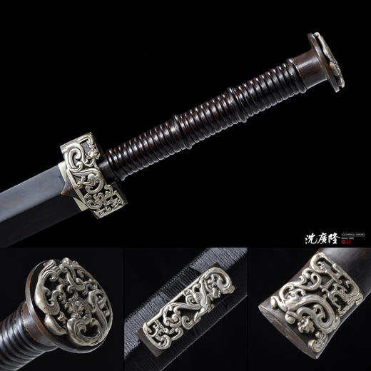 银龙汉剑 手工传统 龙泉沈广隆宝剑 收藏镇宅宝剑 sgl-6033未开刃 商品图4