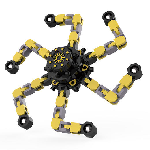 【释放压力 旋转起来】指尖积木机械陀螺 多种造型 随意变形 极速旋转 任意扭曲变形 锻炼孩子动手能力 减压玩具 商品图5