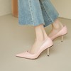 【预售5天】春秋季新款单鞋尖头细跟性感一脚蹬浅口职业高跟鞋百搭时尚单鞋MGCJ&8257A 商品缩略图1