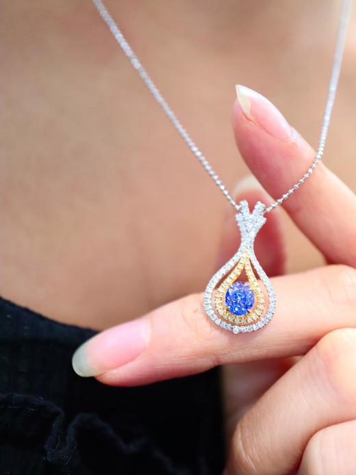 1.3ct 蓝宝石吊坠 商品图8