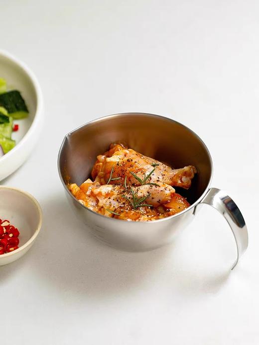 日本进口下村不锈钢打蛋碗刻度杯量杯料理碗（500ml） 商品图2