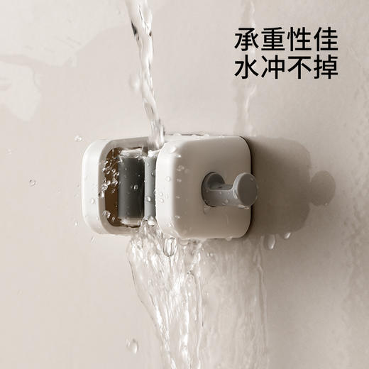 FaSoLa拖把挂钩家用卫生间免打孔挂架拖布收纳架壁挂卡扣扫把夹子 商品图3