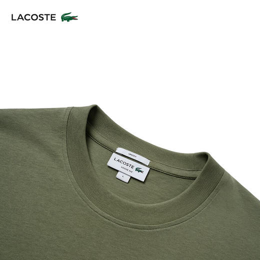 Lacoste【王一博同款】法国鳄鱼情侣款新款休闲T恤TH2745-10 商品图3