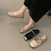 【新款❗️亮片布灵气质凉鞋】柔软舒适，时尚百搭，走出仙女范❗️平底包头玛丽珍凉拖鞋女配裙子软底半拖鞋 商品缩略图0