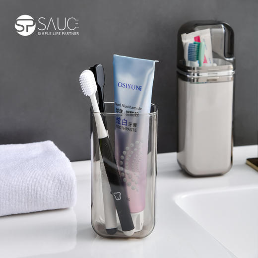 【三合一洗漱套装】旅行漱口杯 刷牙杯电动牙刷收纳盒 国庆假期出游旅游外出必备神器 商品图2