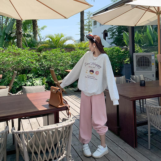 <曾小咸推荐>现货秒杀 ！微信超特价！韩系绣花字母卫衣  日常169.99 立减80 秒杀89.99！！ 商品图2