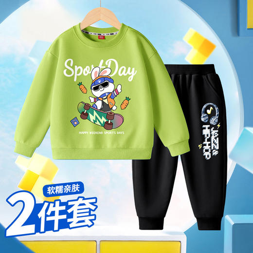 男童秋季套装两件套卫衣长裤2024新款春秋儿童卫衣薄款长裤潮卡通 商品图14