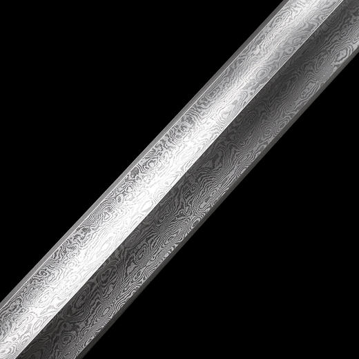 龙啸汉剑 汉唐宝剑  花纹钢 龙泉沈广隆宝剑 手工一体剑  未开刃 商品图5