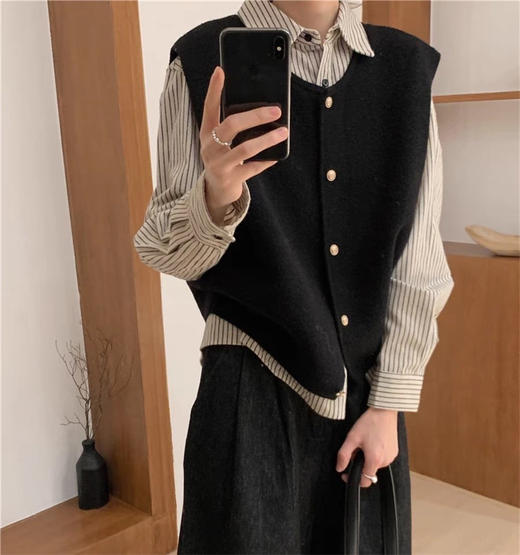 五色高品质金扣马甲 商品图9