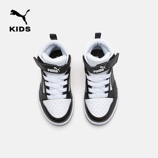 PUMA彪马童鞋板鞋儿童魔术贴弹力鞋绳中高帮篮球运动鞋 商品图2