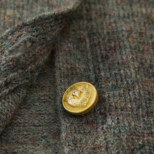 谜底针织开衫长袖女2024秋季新品小香风单排扣短款毛衫243MZ1279 商品图3