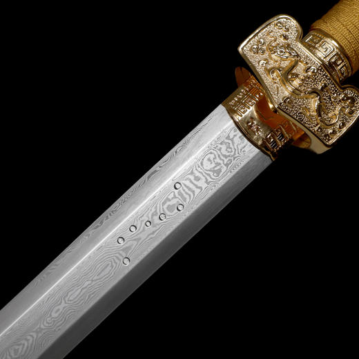 中国军魂剑 纪念版 龙泉沈广隆宝剑 花纹钢宝剑 镇宅宝剑 sgl-3133  未开刃 商品图4