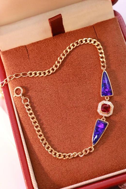 3.07ct 欧泊碧玺手链 商品图5