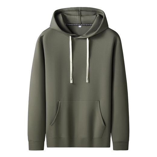 【新款DK】大依优型大码男装连帽卫衣长袖T恤加肥加大胖子上衣男士打底T恤休闲帽衫 商品图2