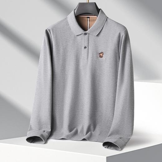 【新款DK】大依优型大码长袖Polo衫翻领男士加肥加大休闲大码男装宽松长袖体恤上衣 商品图6